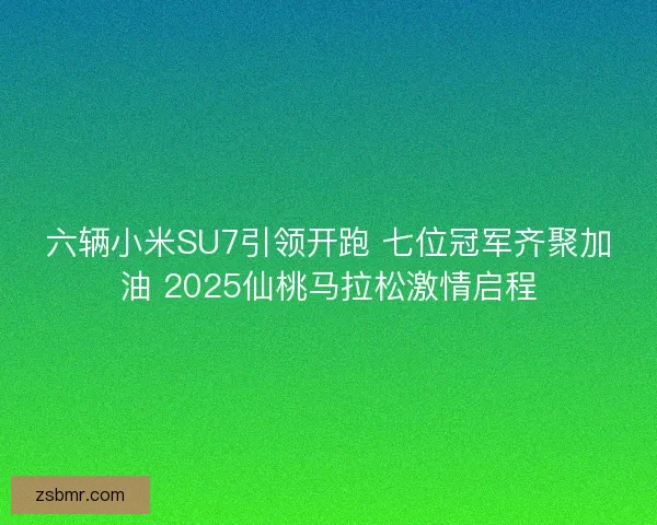 六辆小米SU7引领开跑 七位冠军齐聚加油 2025仙桃马拉松激情启程